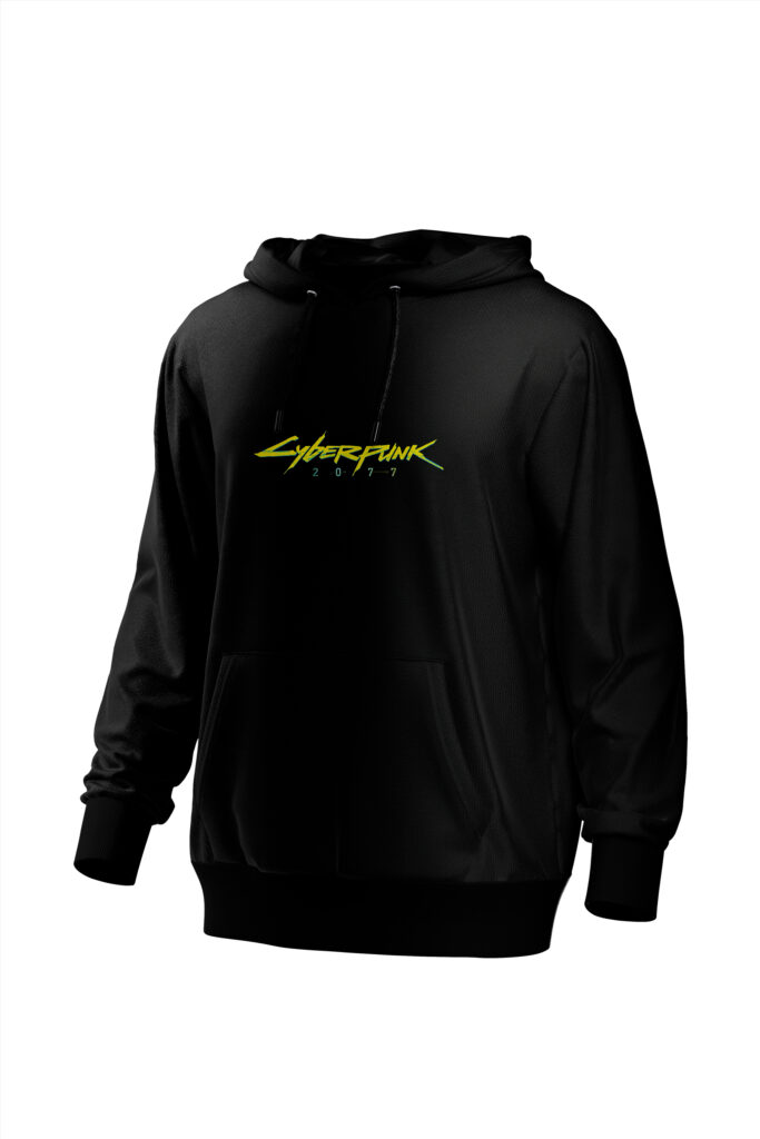 Cyberpunk Printed Black Hoodie